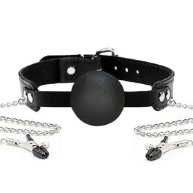 Pipedream Fetish Fantasy Series Ball Gag & Nipple Clamps