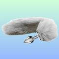 Erox Love The Anal Fantasy Beyaz Tilki Kuyruklu Metal Anal Plug