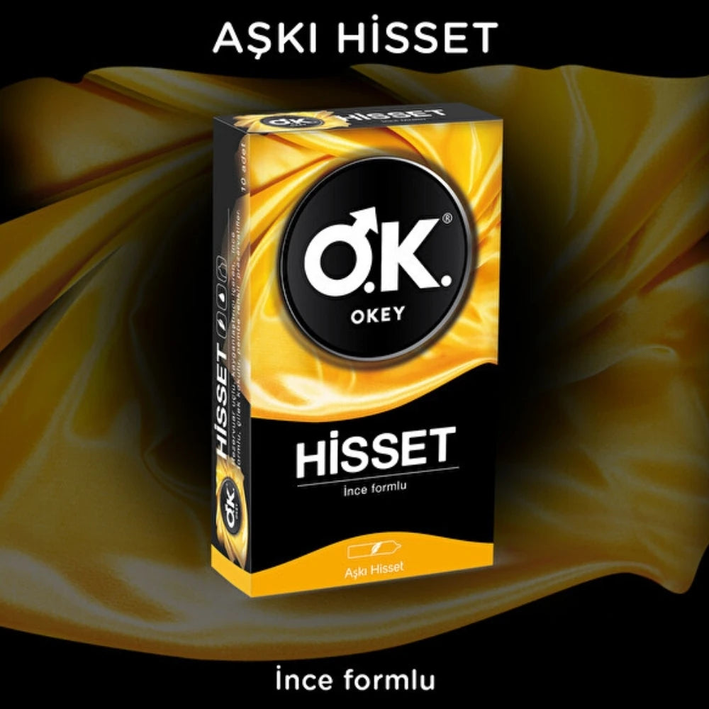 Okey Hisset 10'lu Prezervatif Kondom