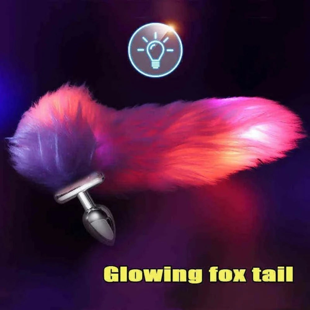 Erox The Anal Fantasy Led Lamp Tail Plug Işıklı Kuyruklu Anal Plug