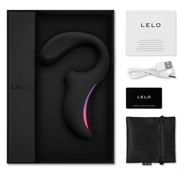 Lelo Enigma Dual Stimulation Sonic Massager Black Çift İşlevli Vibratör