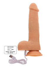 ToyJoy Naked Beaded Dildo Silicone Dönebilen Hareketli Penis 21 Cm