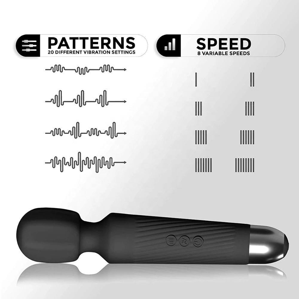 Erox Massage Vibes Black 20 Mod Usb Şarjlı Masaj Vibratör