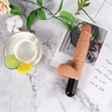 Dildo Series Hans 10 Mod Çift Katmanlı Realistik Vibratör