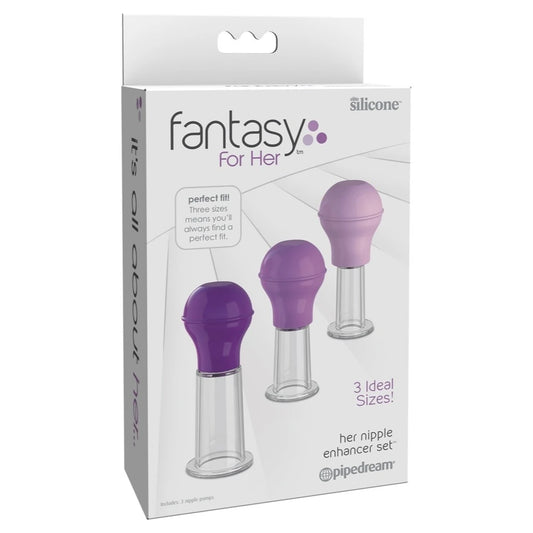 Pipedream Fantasy for Her Nipple Enhancer Set Göğüs Ucu Pompası