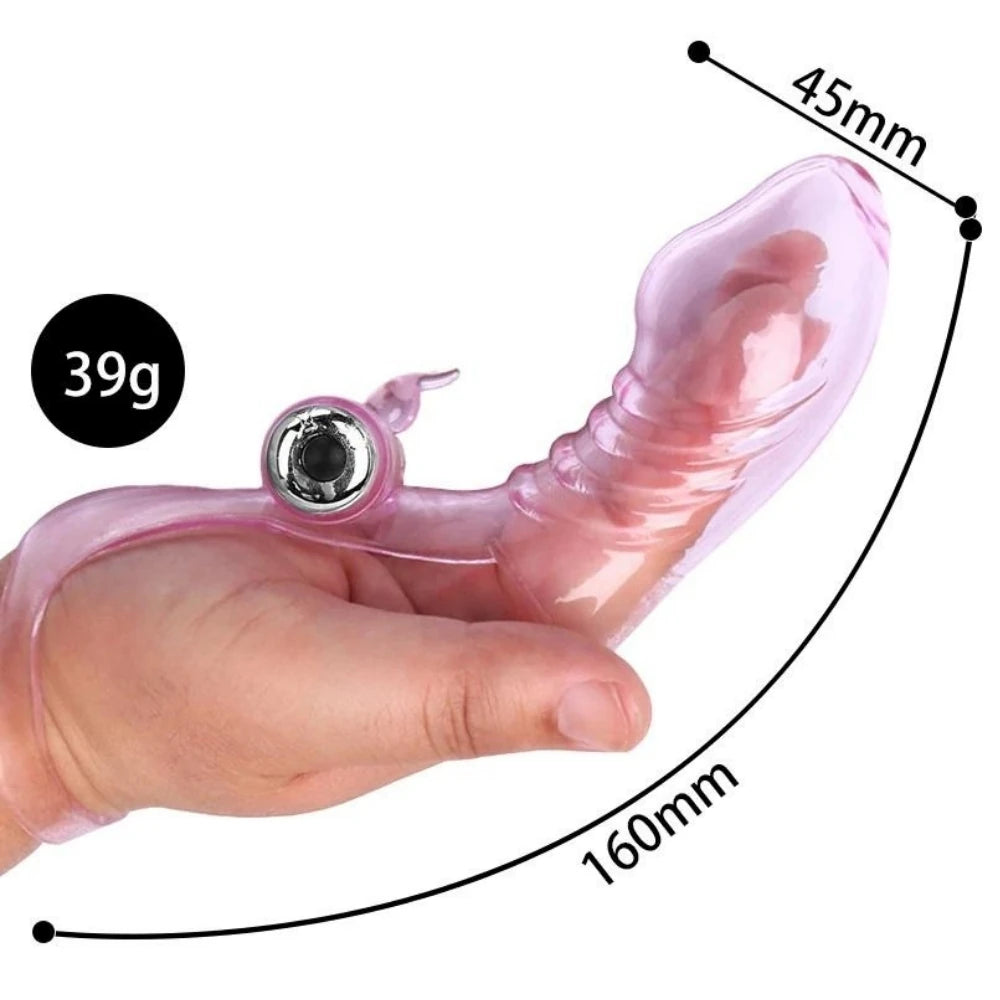 Erox Finger Vibe G-Stimulant 10 Mod Parmak Vibratör-Pink