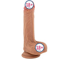 Erox Natural Texture 19 cm Çift Katmanlı Realistik Penis