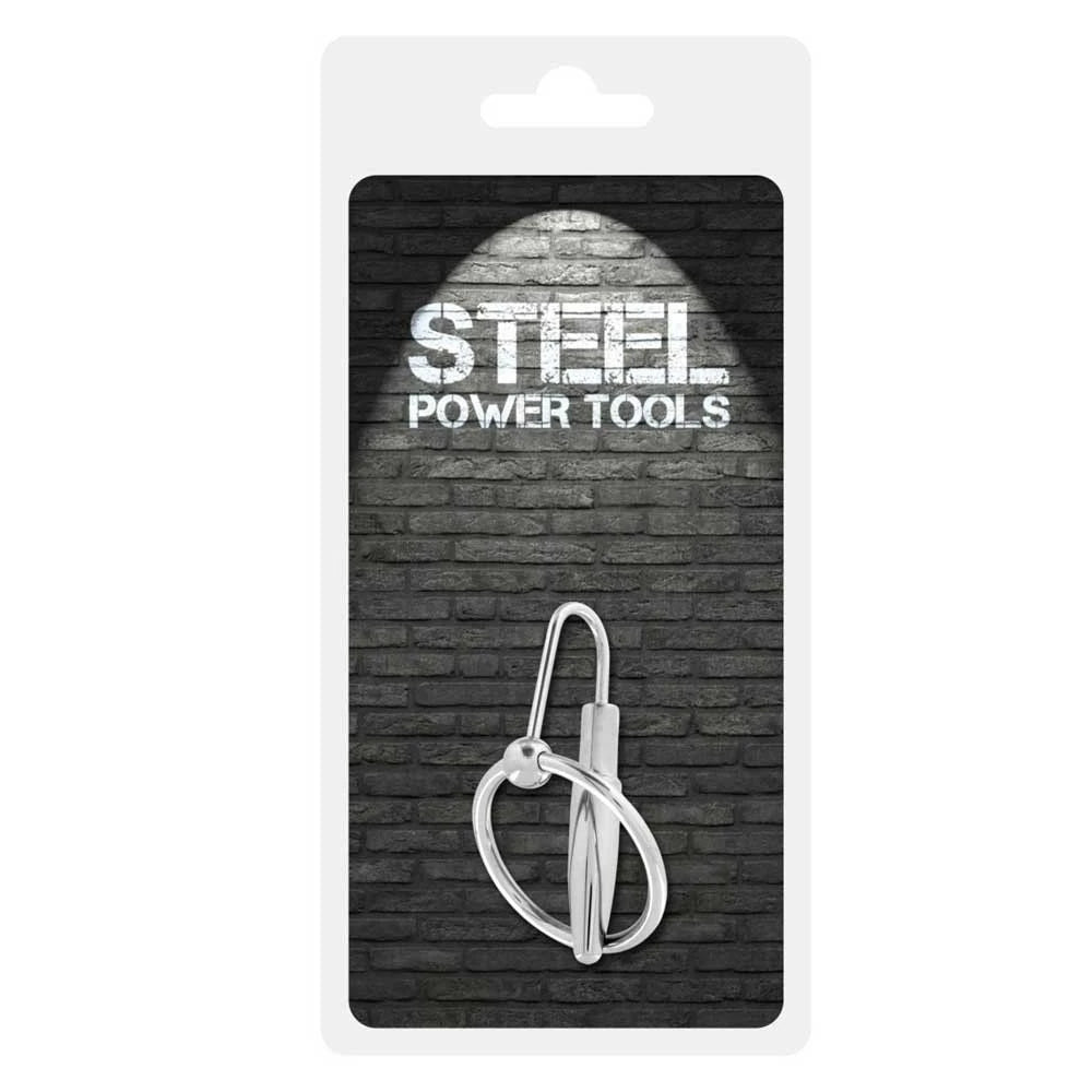 Steel Power Tool Penis Plug W Pens Halkası 30 mm