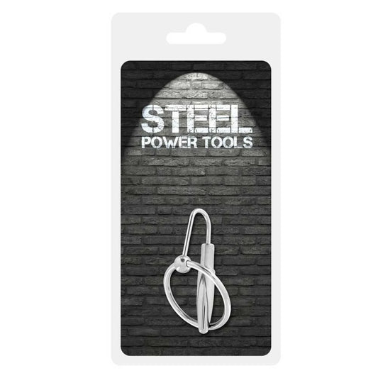 Steel Power Tool Penis Plug W Pens Halkası 30 mm