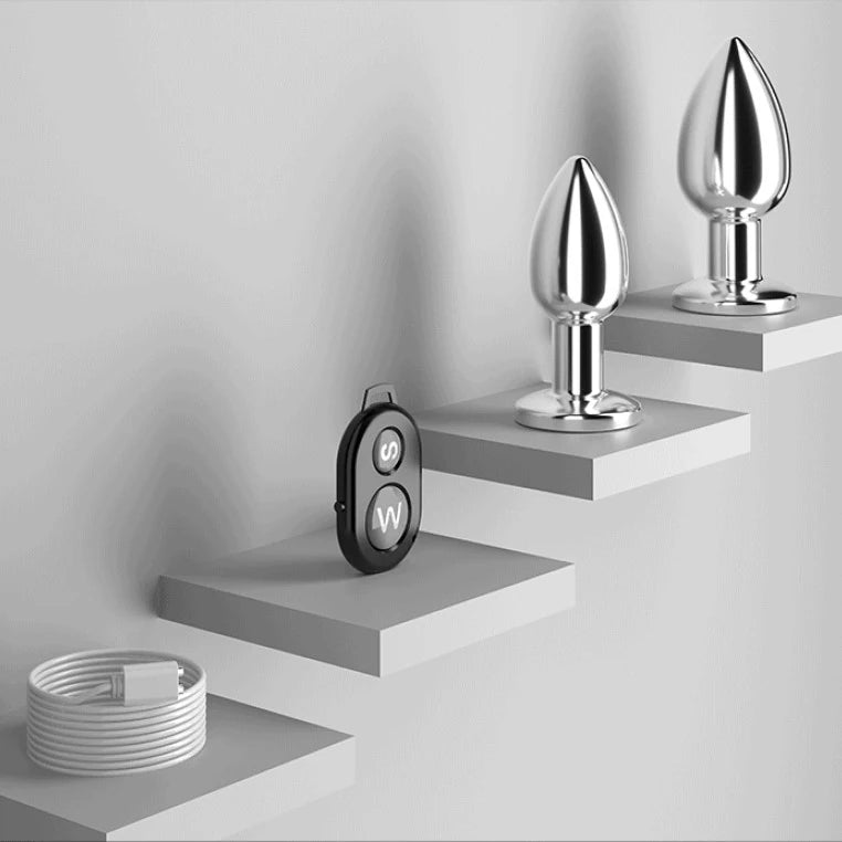Erox Uzaktan Kumandalı Titreşimli Medium Metal Anal Plug