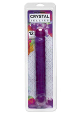 Doc Johnson Crystal Jellies 30 Cm Çift Taraflı Realistik Jel Penis-Mor