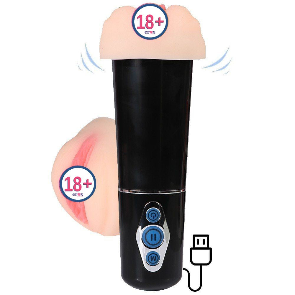 Hedy Emiş Yapabilen Şarjlı Titreşimli Yumuşak Vajina Mastürbatör