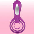 Erox The Cock Ring Clitoral Stimulation Penis Kafesi-Purple