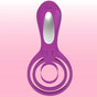 Erox The Cock Ring Clitoral Stimulation Penis Kafesi-Purple