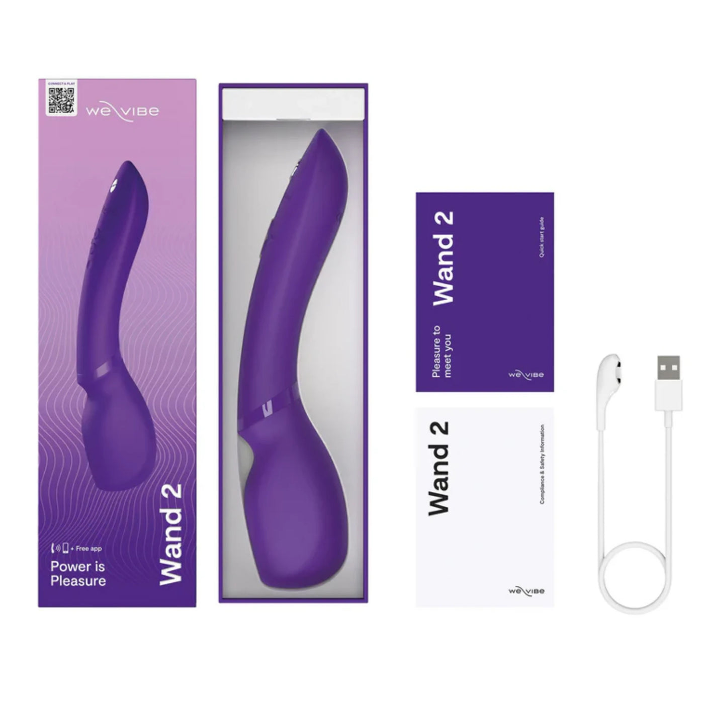 We-Vibe Wand 2 Massager Wand Telefon Uyumlu Masaj Aleti