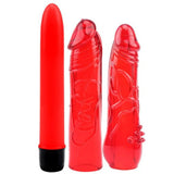 Hot Storm Hers Dildo Kit Çiftlere Özel Vibratör Seti