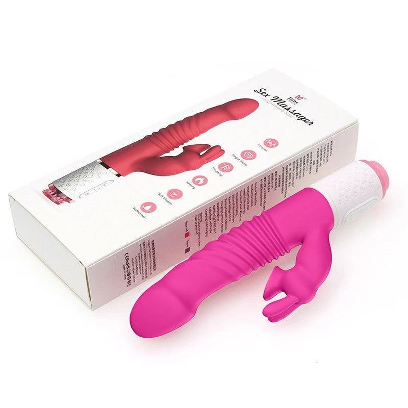 Dibe Sex Massager Emiş Güçlü ve İleri Geri Hareketli Rabbit Vibratör