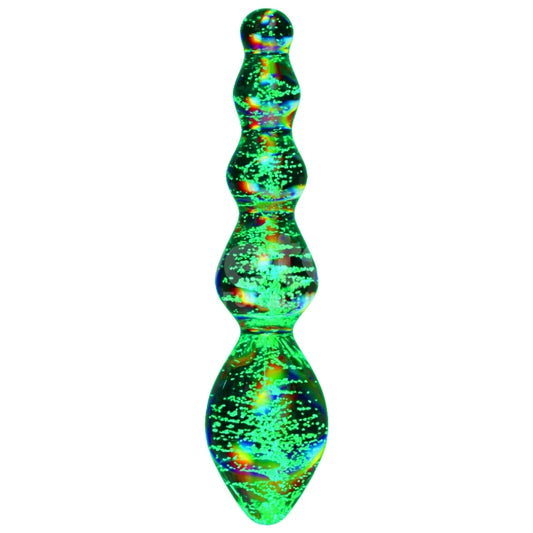 Lovetoy Glow İn The Dark Twilight Gleam Glass Dildo Tantalizing Orbs Cam Dildo