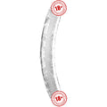 Doc Johnson Cyrstal Jellies 30 Cm Çift Taraflı Realistik Jel Penis-Şeffaf