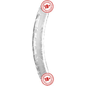 Doc Johnson Cyrstal Jellies 30 Cm Çift Taraflı Realistik Jel Penis-Şeffaf
