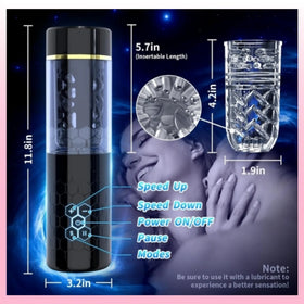 Erox The Masturbation Pro Otomatik İleri Geri & Dönen Mastürbatör