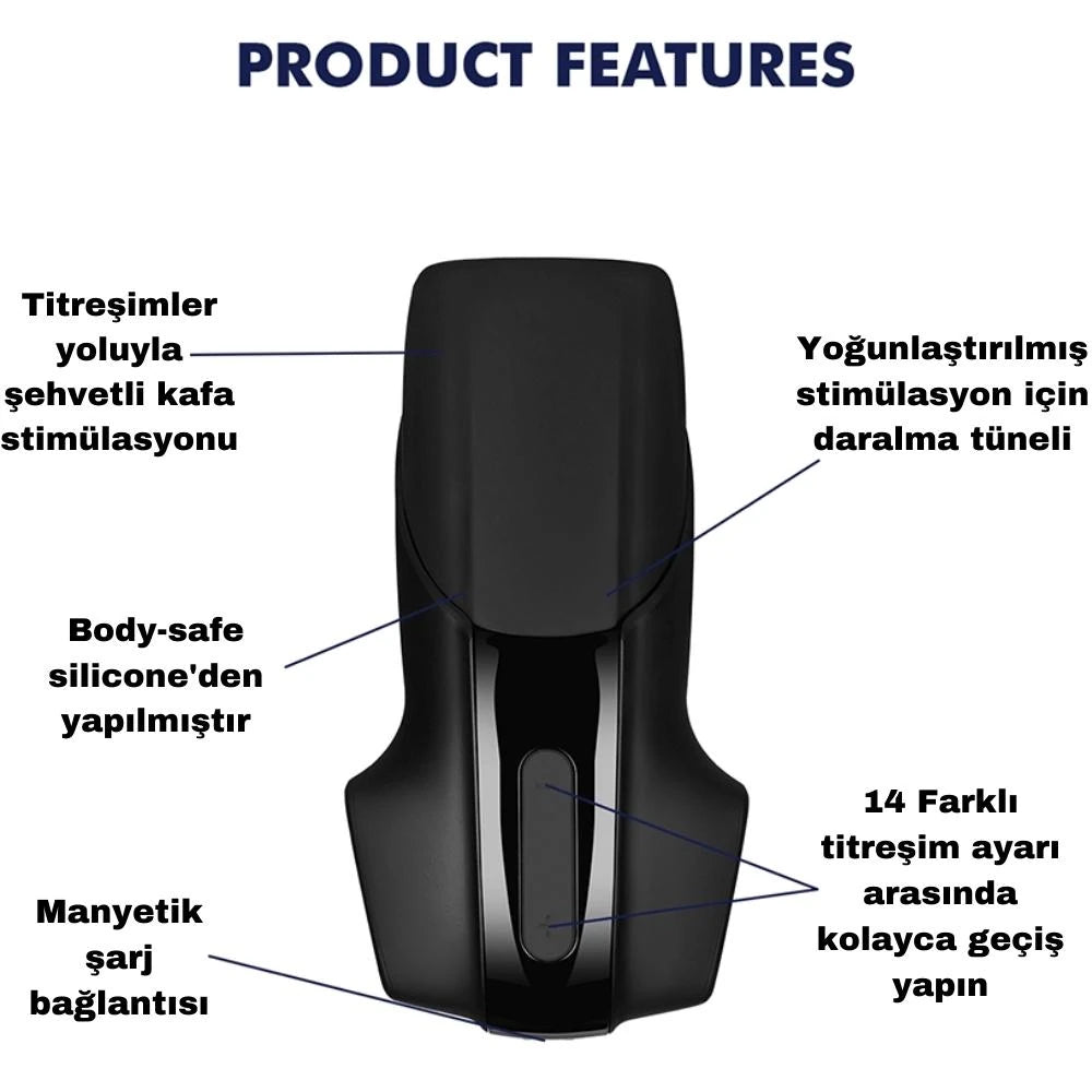 Satisfyer Men Vibration Masturbation Titreşimli Stroker Mastürbatör