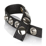Calexotics Leather Multi-Snap Ring Deri Penis Halkası