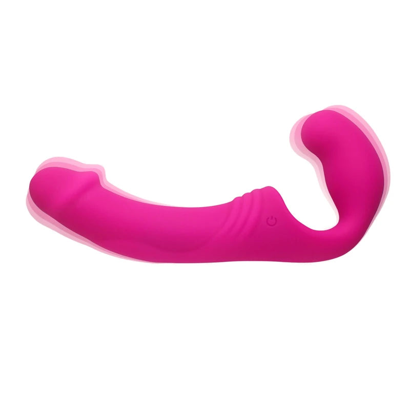Aphrodisia Double Rider Strapless Strap-On Vibratör-Pink