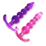 Erox Anal Fantasy Silicone Butt Beads Anal Training Silikon Anal Plug-Purple