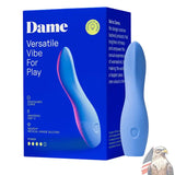 Dame Products Dame Versatile Vibe For Play Şarjlı G-Spot Vibratör-Blue