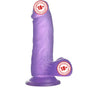 Lovetoy Jelly Studs Purple Small 15 cm Jel Dildo LV3102