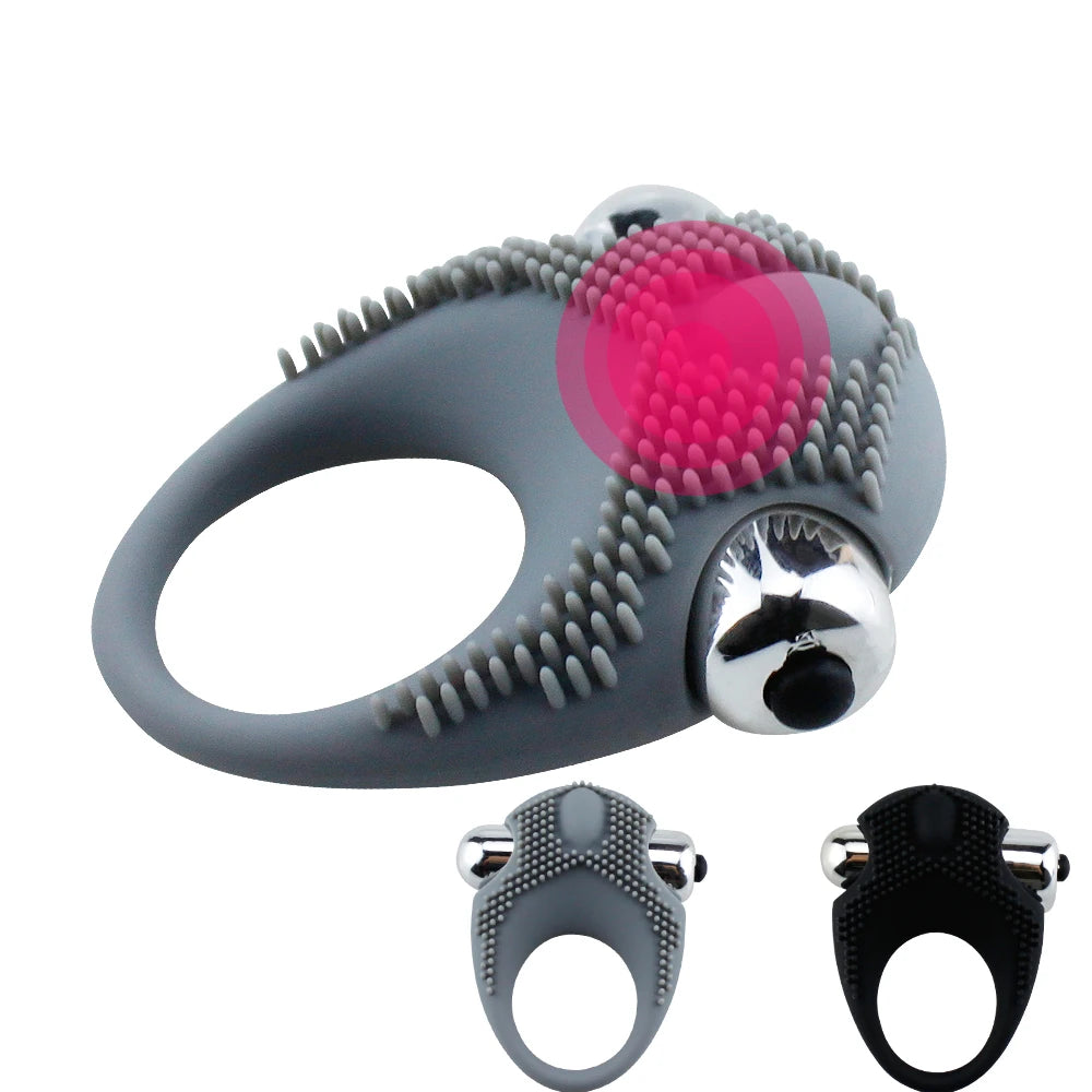 Erox The Cockring Klitoral Titreşimli Penis Halkası-Gray