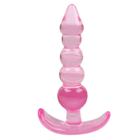 Erox Anal Fantasy Silicone Butt Beads Anal Training Silikon Anal Plug-Pink