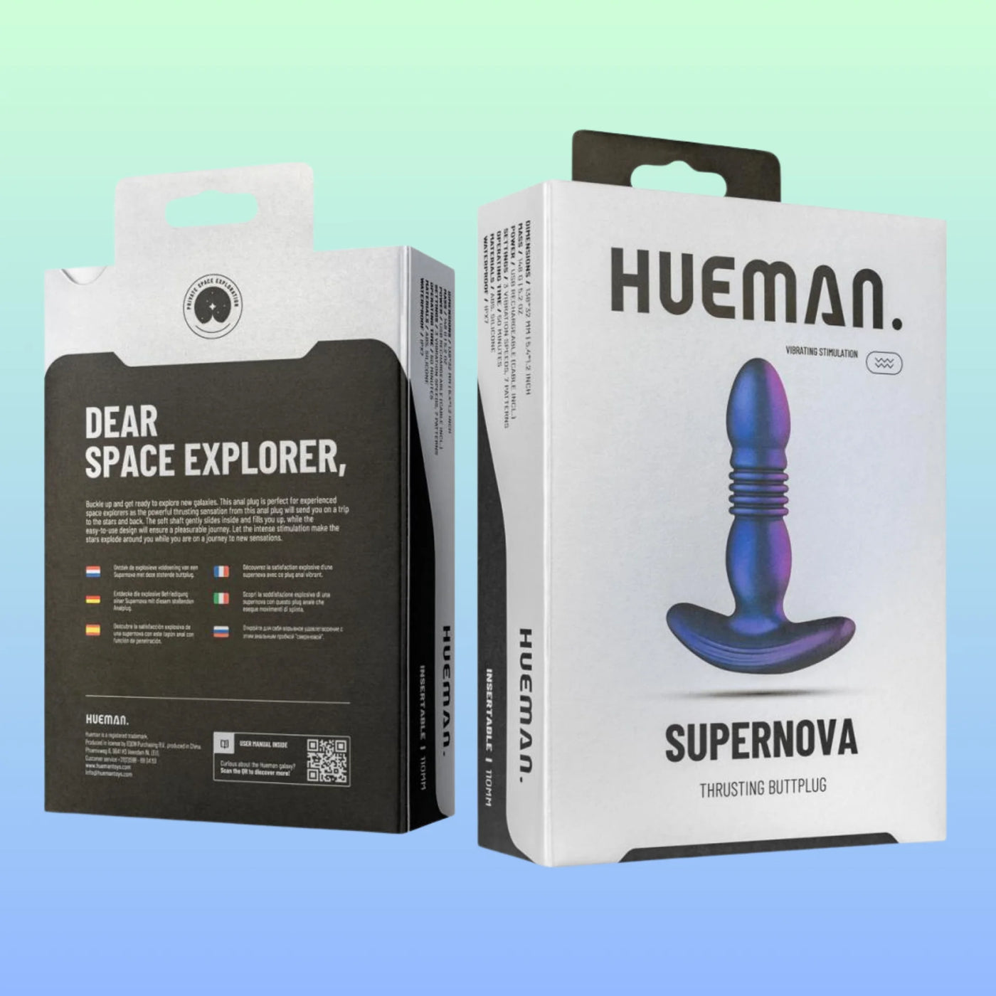Hueman Thrusting Buttplug İleri Geri Hareketli Anal Vibratör