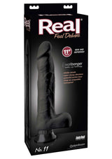 Pipedream Real Feel Deluxe No:11 27 cm Titreşimli Realistik Zenci Penis