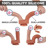 Xise Dildo Jamie Dual Layered Çift Katmanlı Çift Taraflı Penis XS-WBD10076