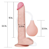 Lovetoy Squirt Extreme Dildo 28 Cm Boşalabilir Kemerli Realistik Penis LV116023