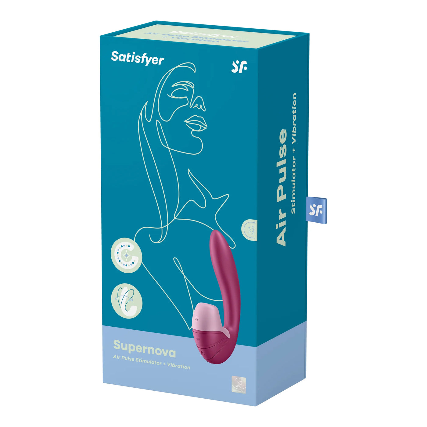 Satisfyer Supernova Insertable Double Emiş Güçlü Vibratör-Bordeaux