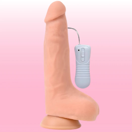 Erox Dildo Series Love Clone 9.5 İnch Hareketli Titreşimli Realistik Penis