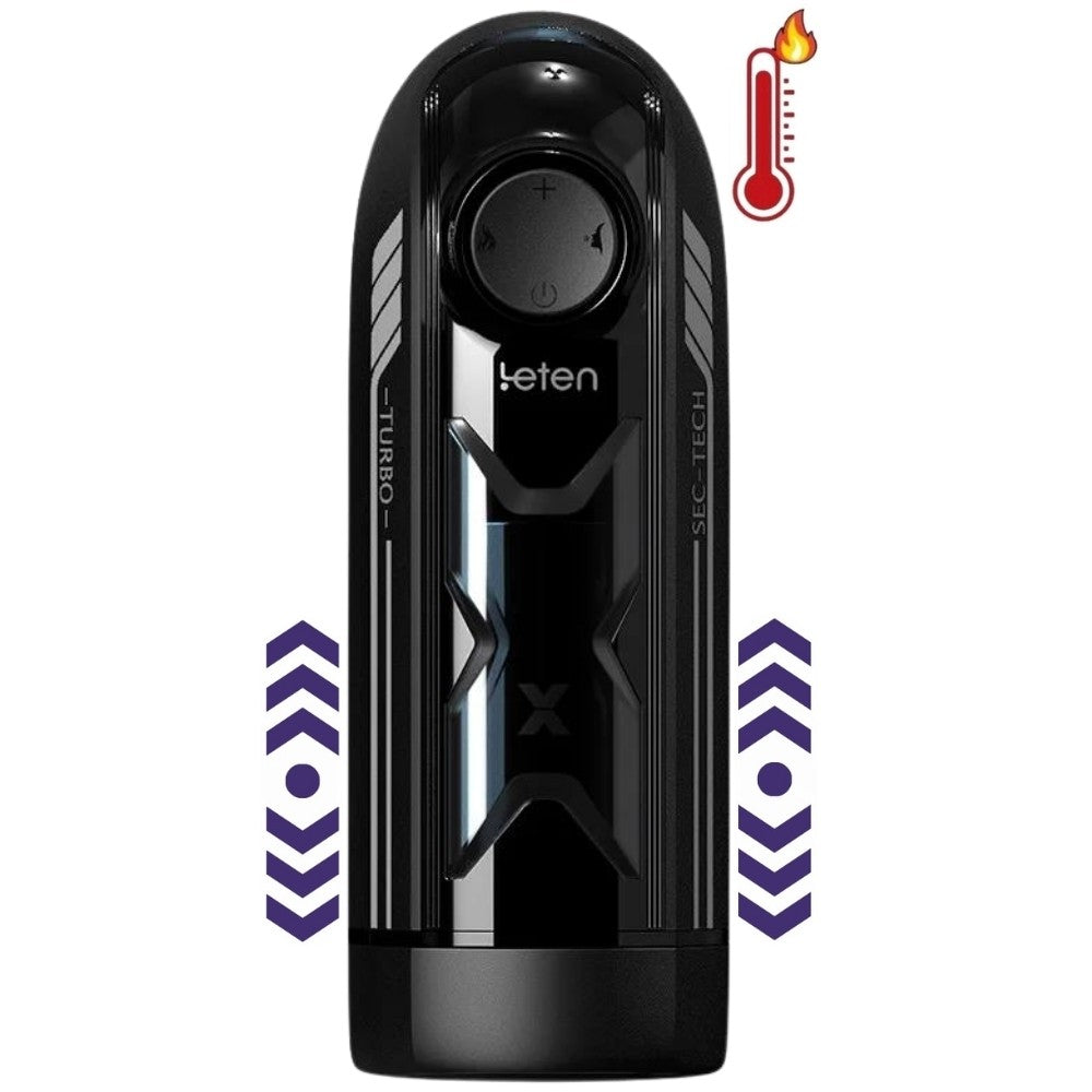 Leten X-Turbo İleri Geri Hareketli Isıtmalı ve Sesli Otomatik Masturbator