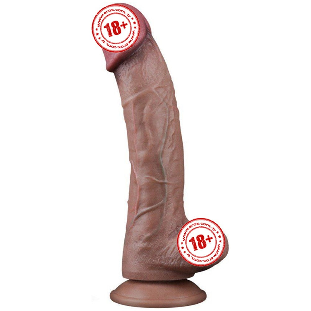Lovetoy Dual Layered Platinum Silicone 26.5 Cm Büyük Realistik Penis