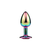 Erox Rainbow Hot Cooling Blue Medium Anal Metal Plug