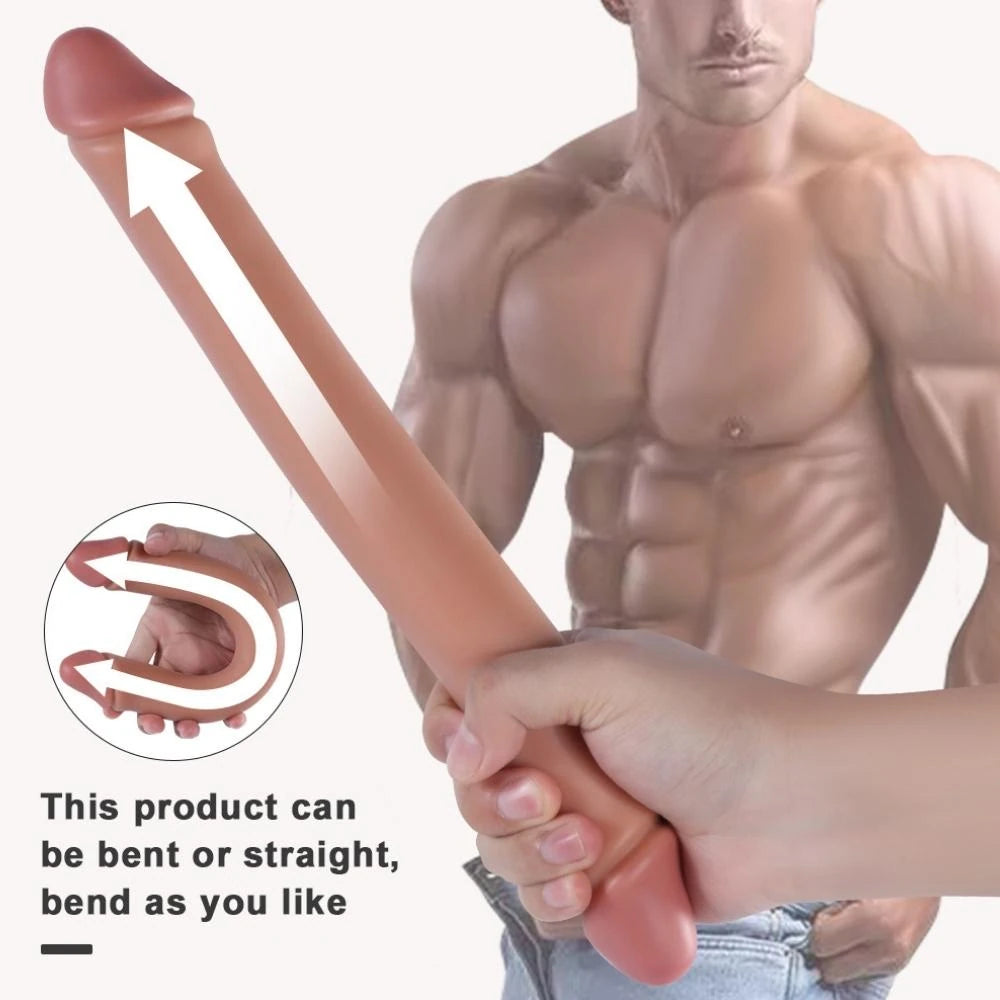 Xise Dildo Series Hobare 34 Cm Çift Taraflı Realistik Penis