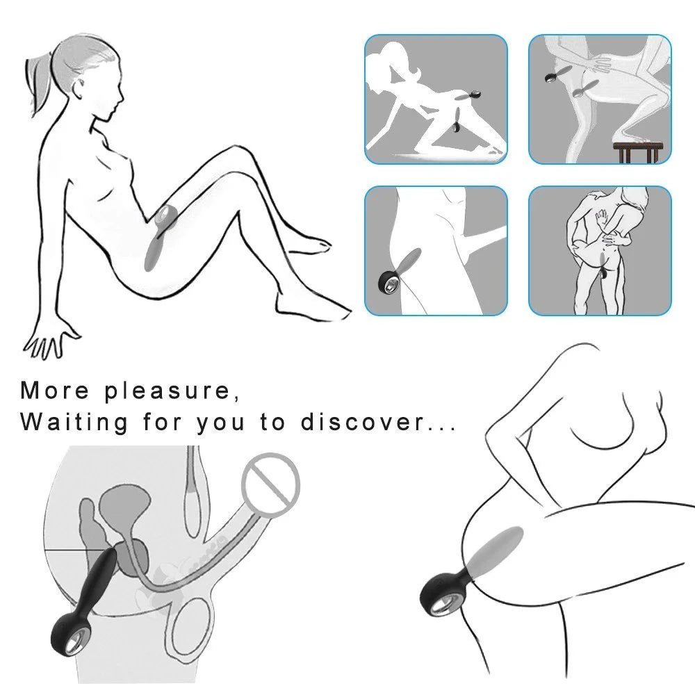 Private Body Safe Uzaktan Kumandalı Anal ve Vajinal Vibratör