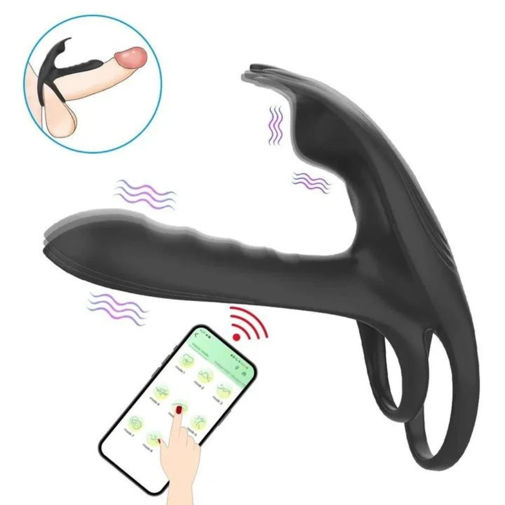 Erox The Cock Ring Alex Telefon Kontrollü ve G Spot Uyarıcı Penis Halkası