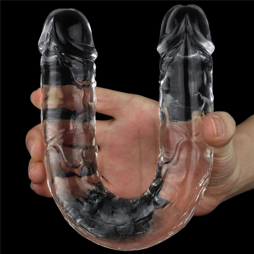 Lovetoy Flawless Clear Dildo 30 cm Çift Taraflı Realistik Penis LV310018