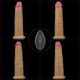Lovetoy Dual Layered Platinum Silicone 20.5 Cm Titreşimli Realistik Penis