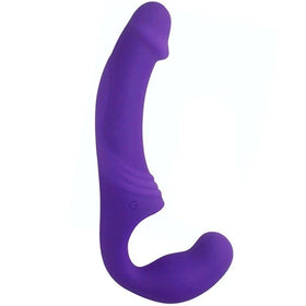 Aphrodisia Double Rider Strapless Strap-On Vibratör-Purple