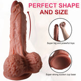 Xise Leilong Dual Layered 32.5 cm Büyük Realistik Penis XS-WBD10074-L