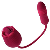 Erox Tongue Rose Dil ve İleri Geri Hareketli Gül Vibratör